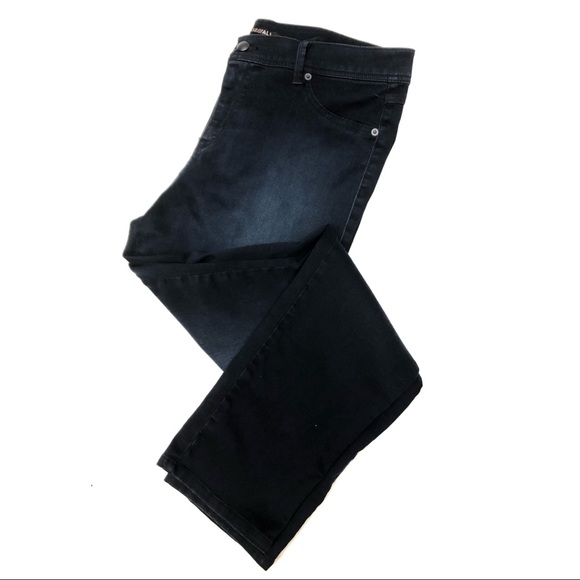 Roz & Ali Dark Blue Denim Skinny Jeans - Picture 2 of 4